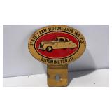 Vintage State Farm License Plate Topper