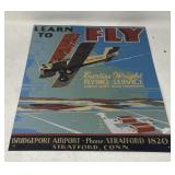 Wright Flying Service Learn To Fly Sign