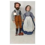 Ashton-Drake Ma & Pa Ingalls Doll Pair