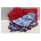 Handmade Fleece Tie Blankets & Throws