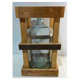 Glass Carboy in Wooden Crate