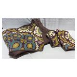 Quilted Floral Bedspread & Matching Sham