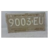 1970 Michigan License Plate Set 9003-EU