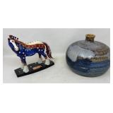 Revolutionary 7x7 Warhorse & Pottery Vase