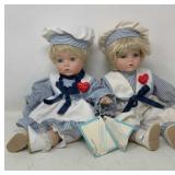 Sweetheart Porcelain Sailor Doll Pair