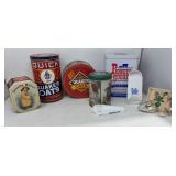Quaker Oats & Pioneer Sugar Tins