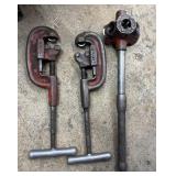 Ridgid Large Pipe Cutters & Threader Tools Trio