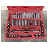 Great Neck Socket Set With Red Case