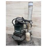 Submersible Sewage Sump Pump With PVC Pipe