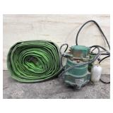 Myers Submersible Sump Pump & Green Hose