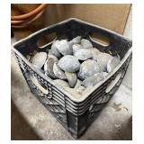 Crate of Heavy Lead Stock Weights Ballast