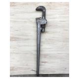 Large 48ï¿½ RIDGID Pipe Wrench Gray
