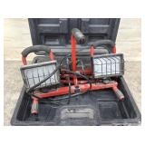 Dual Halogen Work Light Tripod Set
