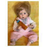 Danbury Mint 9' Seated Baby w/Bottle