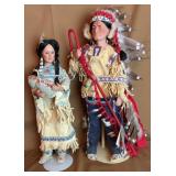 Danbury Mint 17-19'Native American Dolls