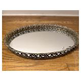 Vintage Ornate Mirrored Vanity Tray