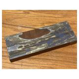 Vintage Printing Block Deer In Forest Scene