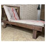 Cedar Wood Patio Chaise Lounge