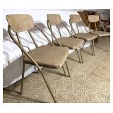 Stylaire Mid Century Folding Chairs Set of 4