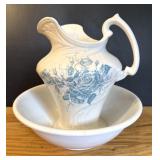 Meakin Ironstone Wash Basin & Pitcher