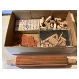 Rolling Pin Stamp & Letter Stamps