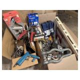 Workshop Tools & Supplies Assortment In Two Boxes