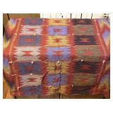 Handwoven Wool Kilim Throw Blanket