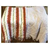 Vintage Handmade Crochet Afghan Throw Blankets