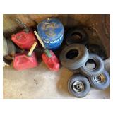 Gas Cans, Kerosene Tank & Wheels