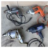 Electric Power Drills Assortment Lot of 4