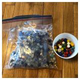 Box Lot with Mixed Marbles