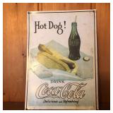 Metal Coca Cola Advertising Sign