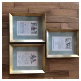 (3) Framed Antique Sheet Music