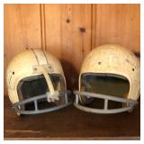 (2) Used Football Helmets