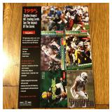 1995 Skybox Impact NFL Uncut Promo Trading Cards