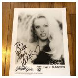 Autographed Paige Summers Publicity Photo