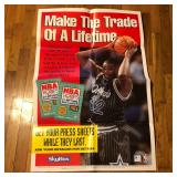 1994 NBA Hoops Trading Cards Shaq Promo Poster