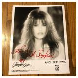 Autographed Penthouse Pet Andi Sue Irwin Photo