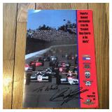 Autographed Arie Luyendyk Promo Brochure Folder