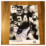 Autographed Ottis Anderson Promo Publicity Photo