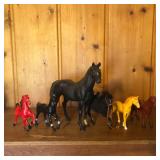 Lot of Mixed Vintage Horse Toys