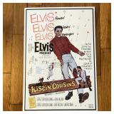 1994 Elvis Kissin Cousins Metal Movie Poster Sign