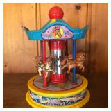 Vintage Redbox Wind Up Carousel Toy