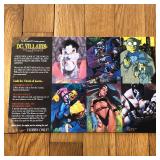 1995 DC Villains Uncut Trading Card Promo Ad Card