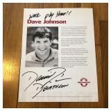 Autographed Dave Johnson Promo Publicity Ad