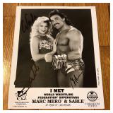 Autographed Marc Mero & Sable Publicity Photo