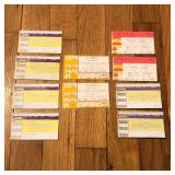 Lot Concert Ticket Stubs with 1976 Elvis Presley