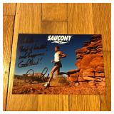 Autographed Saucony Promo Photo Ad