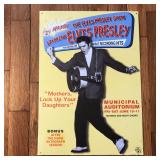 Sealed 1998 Elvis Presley Show Metal Poster Sign