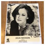 Autographed Julia Nickson Amityville Promo Photo